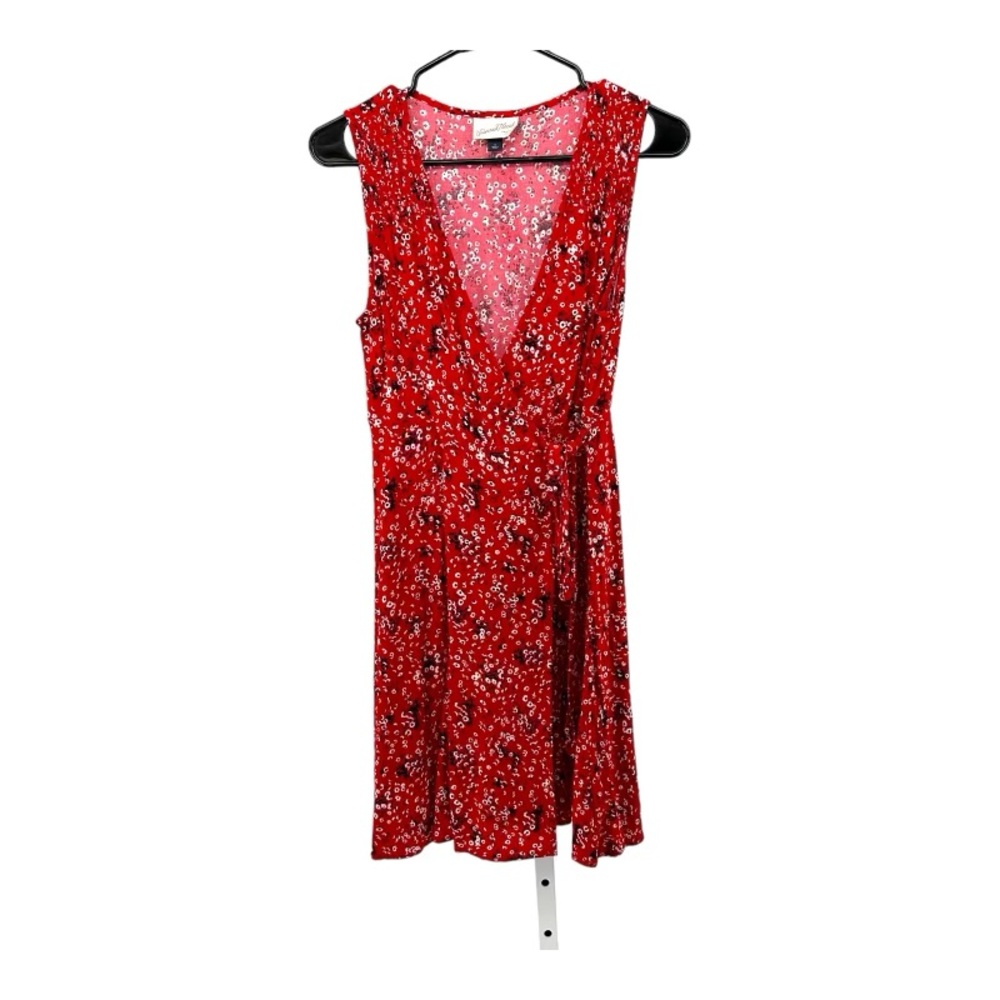 Universal Thread | S Small Red Print Sleeveless D… - image 1